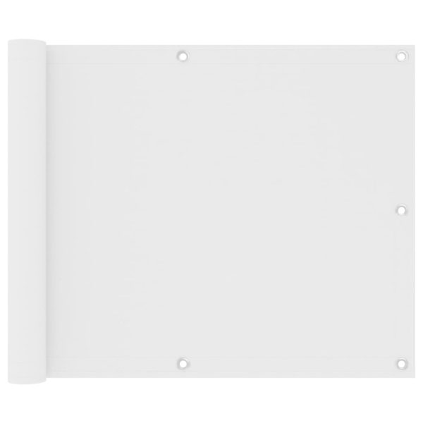 Balkónová markíza, biela 75x300 cm, oxfordská látka