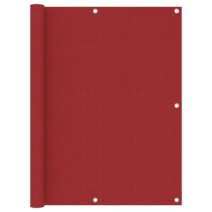 Balkónová markíza, červená 120x500 cm, oxfordská látka