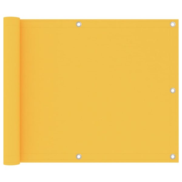 Balkónová markíza, žltá 75x600 cm, oxfordská látka