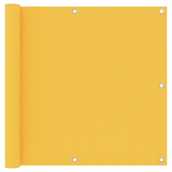 Balkónová markíza, žltá 90x600 cm, oxfordská látka