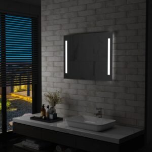 Kúpeľňové LED nástenné zrkadlo 80x60 cm