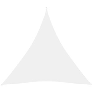 Tieniaca plachta oxfordská látka trojuholníková 3,6x3,6x3,6m biela