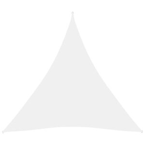 Tieniaca plachta oxfordská látka trojuholníková 4,5x4,5x4,5 m biela