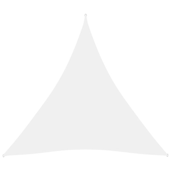 Tieniaca plachta oxfordská látka trojuholníková 4,5x4,5x4,5 m biela