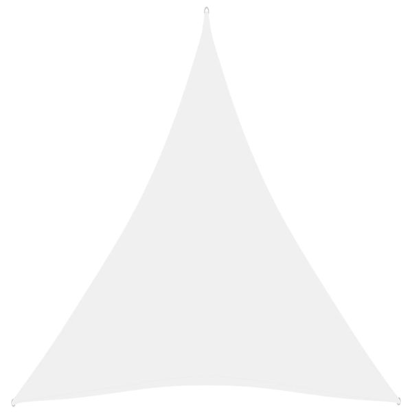 Tieniaca plachta oxfordská látka trojuholníková 5x7x7 m biela