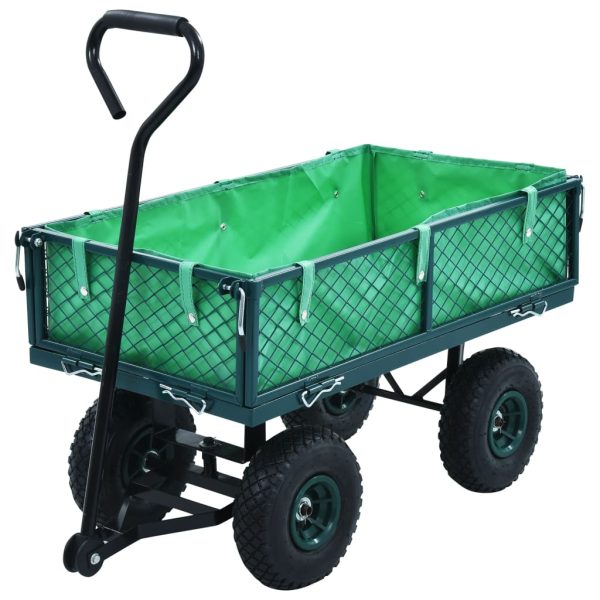 Záhradný ručný vozík zelený 250 kg
