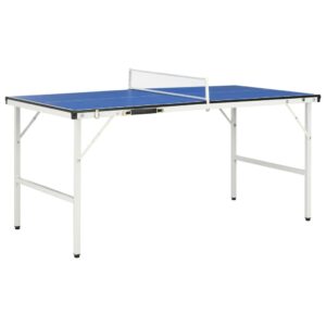 5-stopový stôl na stolný tenis so sieťou modrý 152x76x66 cm