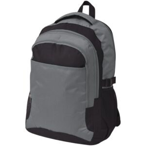 Školský ruksak 40 l, čierno-sivý