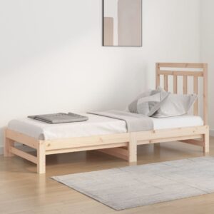 Rozkladacia denná posteľ 2x(90x200) cm borovicový masív