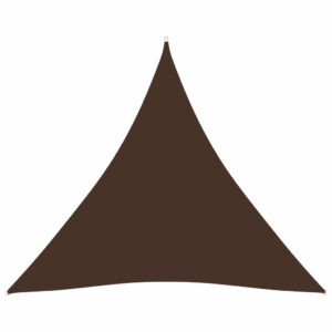 Tieniaca plachta oxfordská látka trojuholníková 4,5x4,5x4,5 m hnedá