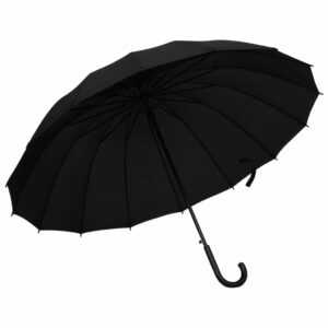 Dáždnik automatický čierny 120 cm