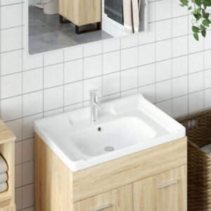 Kúpeľňové umývadlo biele 71x48x23 cm obdĺžnikové keramické