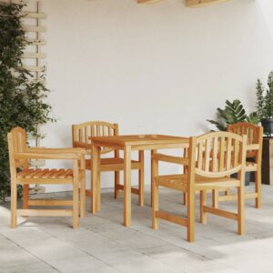 Záhradné stoličky 4 ks 58x59x88 cm tíkové masívne drevo