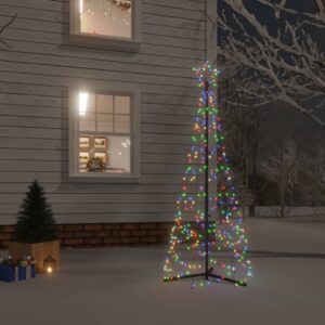 Vianočný stromček, kužeľ, farebný 200 LED 70x180 cm