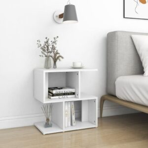 Nočné stolíky 2 ks, biele 50x30x51,5 cm, kompozitné drevo