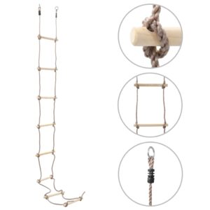 Detský lanový rebrík 290 cm drevený