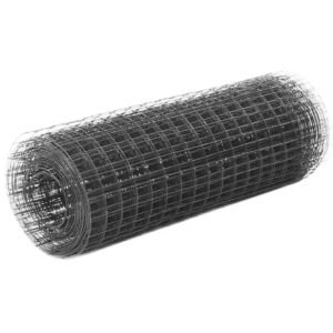 Drôtené pletivo, oceľ potiahnutá PVC 10x0,5 m, sivé