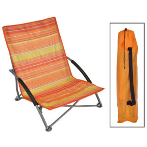 HI Skladacie plážové kreslo oranžové 65x55x25/65cm