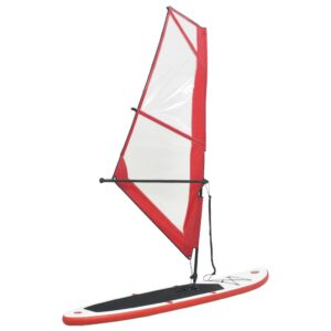 Nafukovací Stand up paddleboard s plachtou, červeno biely