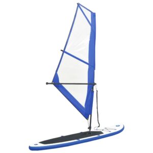 Nafukovací Stand up paddleboard s plachtou, modro biely
