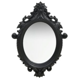 Nástenné zrkadlo v zámockom štýle 56x76 cm čierne