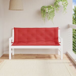 Podložky na záhradnú lavičku 2 ks, červená, oxfordská látka