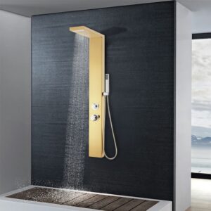 Sprchový panelový systém nehrdzavejúca oceľ 201 zlatý