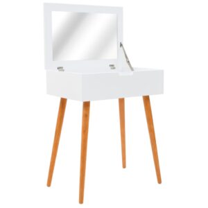Toaletný stolík so zrkadlom MDF 60x40x75 cm