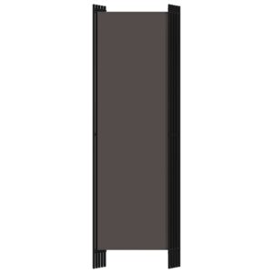 5-panelový paraván antracitový 250x180 cm Obrázok