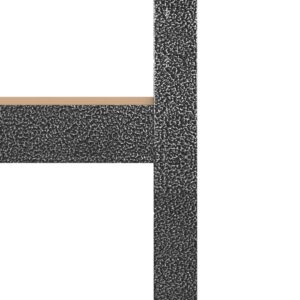 Produkt  5-vrstvová rohová polica sivá oceľ a spracované drevo
