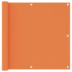 Balkónová markíza, oranžová 90x500 cm, oxfordská látka