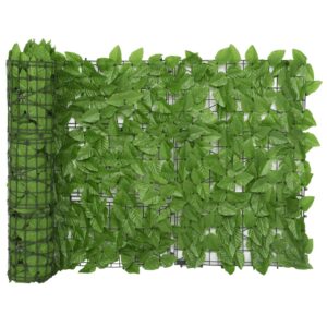 Balkónová markíza so zelenými listami 300x75 cm