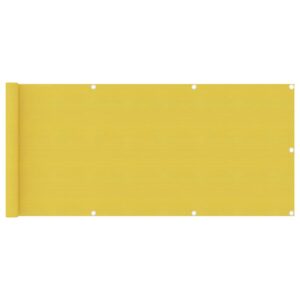 Balkónová markíza, žltá 75x500 cm, HDPE