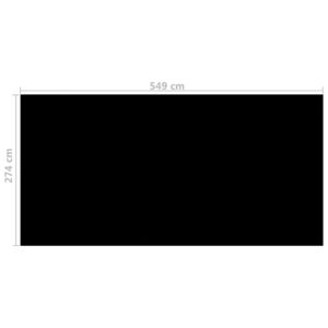 Bazénová plachta, čierna 549x274 cm, PE Obrázok