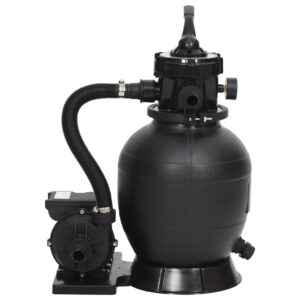 Bazénový pieskový filter so 6 polohovým ventilom čierny Produkt