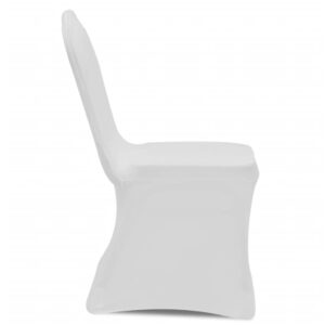 Biele strečové návleky na stoličky, 6 ks Obrázok