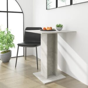 Bistro stolík, betónovo sivý 60x60x75 cm, kompozitné drevo