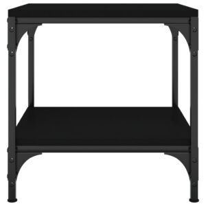 Bočné stolíky 2 ks čierne 40x40x40 cm spracované drevo - eshop