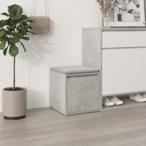 Box so zásuvkou, betónovo sivý 40,5x40x40 cm, kompozitné drevo