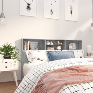 Čelo postele so skrinkou sivý dub sonoma 180x19x103,5 cm - eshop
