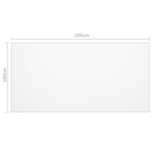 Chránič na stôl, matný 200x100 cm, 2 mm, PVC - eshop