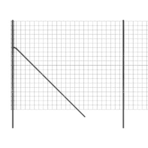 Drôtený plot antracitový 1,4x10 m pozinkovaná oceľ Obrázok