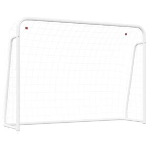 Futbalová bránka so sieťou biela 214x75x152 cm oceľ a polyester Produkt