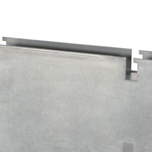 Gabionový plotový stĺpik strieborný 220 cm pozinkovaná oceľ - predaj