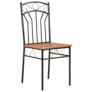 Jedálenské stoličky 4 ks hnedé MDF Produkt