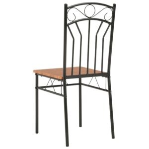 Fotka  Jedálenské stoličky 4 ks hnedé MDF