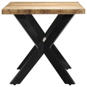 Jedálenský stôl 140x70x75 cm masívne mangovníkové drevo Foto