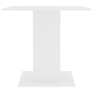 Jedálenský stôl, biely 80x80x75 cm, kompozitné drevo Obrázok