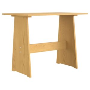 Fotka  Jedálenský stôl s lavicou, medovo hnedý, borovicový masív