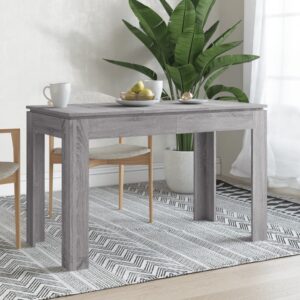 Jedálenský stôl sivý sonoma 120x60x76 cm kompozitné drevo